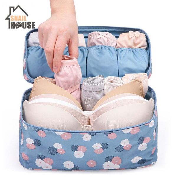 

storage bags snailhouse makeup bag travel bra underwear organizer cosmetic daily supplies toiletries case