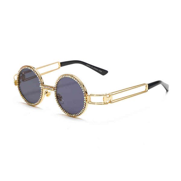 

2022 factory wholesale punk steam cut out sunglasses, White;black