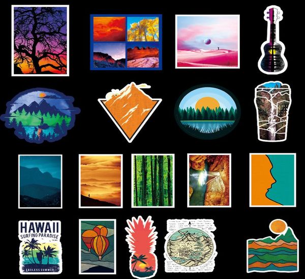 

50 шт. лот багажник стикеры детские игрушки открытый спортивные граффити наклейки скейтборд ноутбук водонепроницаемый наклейки пакет игрушки