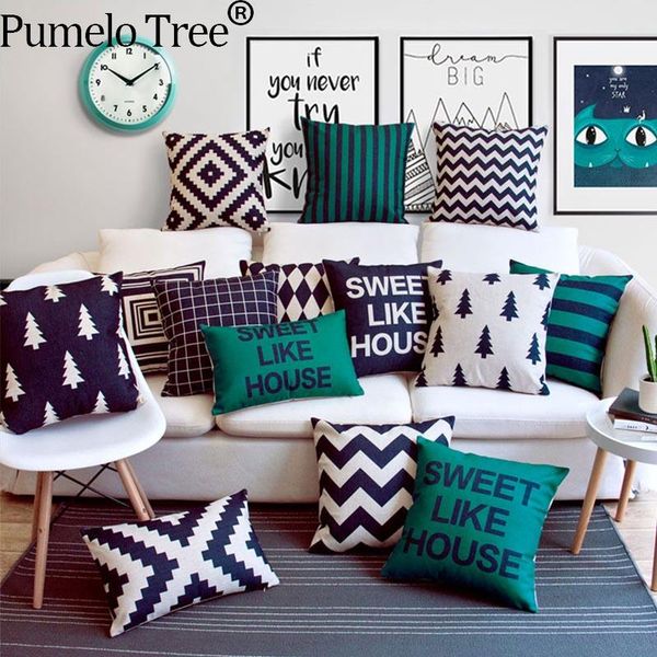 

cushion/decorative pillow black white stripes cushion cover geometric nordic cases boho throw pillows lovely cushions home deco