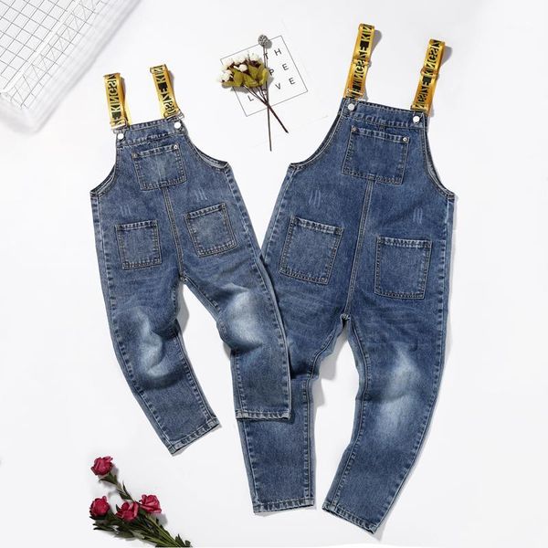 

new summer clothes of 2019 leisure parent-child clothing jean strap skirt women's dress trends in mother and daughter suits1, Blue