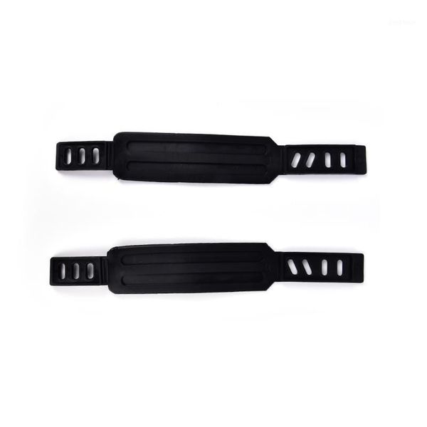 

black bicycle pedal straps belts cycling fix bands tape generic for most more stationary fitness exercise bike 1 pair1