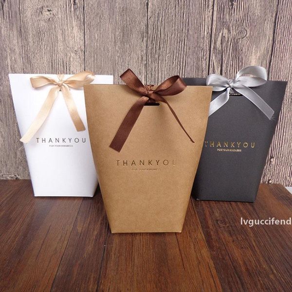 

lxl2thank wedding you gift birthiday wrap party favours bags handmade item bag candy jewelry necktie packaging foldable box