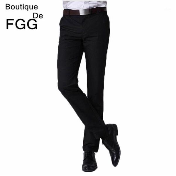 

size 29-40 easy care black straight casual business pants men office pants brand formal mens wedding trousers1, White;black
