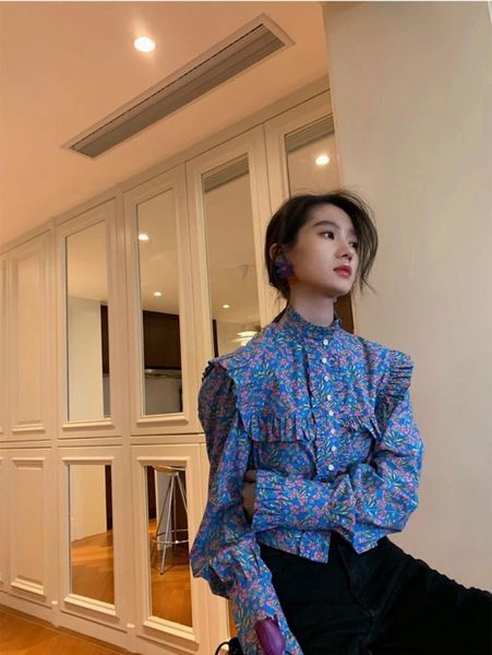 

casual women female summer flower blouse 2020 shirt prints new ijgrq