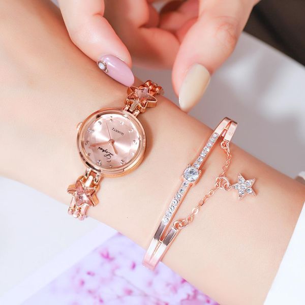 

2pcs set lvpai brand luxury bracelet watches set for women rhinestone bracelet watch ladies dress watches new montre femme reloj, Slivery;brown