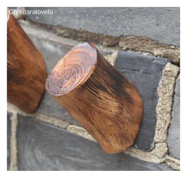 

4pcs/set natural wood wall hook for bathroom kitchen clothing door hanger wall towel hook key wall holder wardrobe sqcers