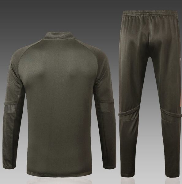 

survetements de foot 2021 kids size soccer tracksuit hoodie suits trousers training suit 201204, Gray