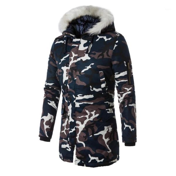 

winter jacket men 2020 camouflage thick warm coat men's parka coat male fashion fur hooded parkas men m-5xl plus size1, Black