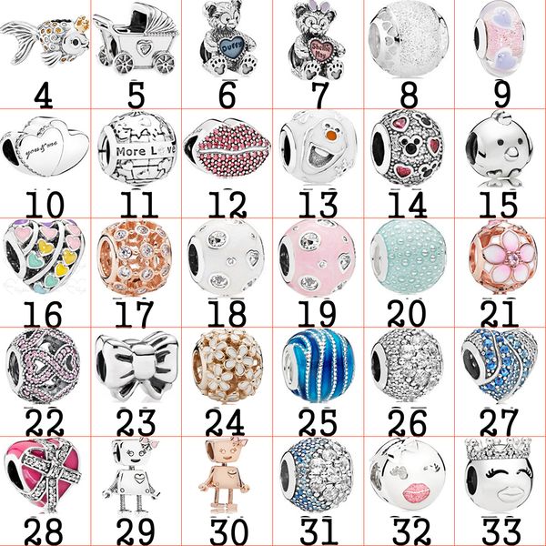 

2020 925 sterling silver charm bead pendant fit diy bracelet fashion women noble original jewelry custom birthday gift