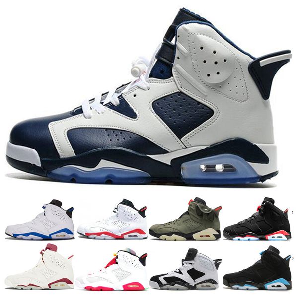 

6s basketball shoes sports shoes for man olympic angry bull hare alternate carmine white infared sport blue oreo marron cha