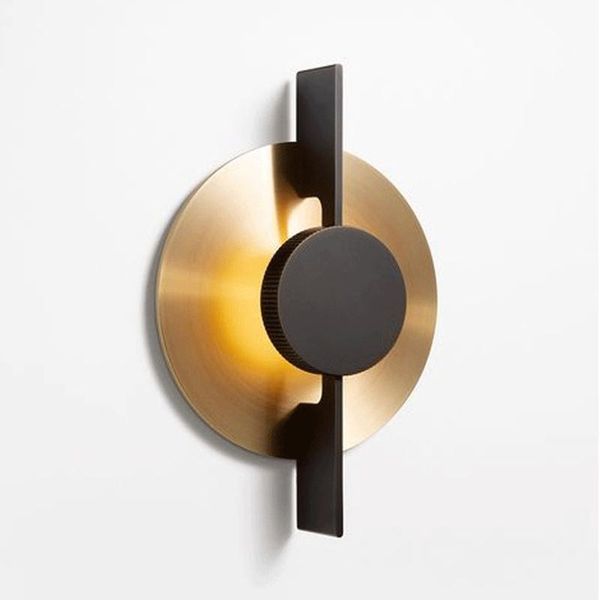 

wall lamp special golden black metal led sconce foyer el hall design restaurant corridor lights loft warm light