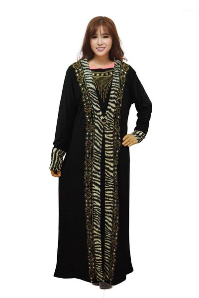 

long sleeves islamic clothing muslim black abaya embroidery dubai kaftan robe turkish abaya black dress1, Red