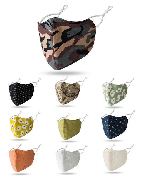 

face mask cotton mouth mask 100% cotton carmo washable reusable mask dustproof anti pm2.5 for men women
