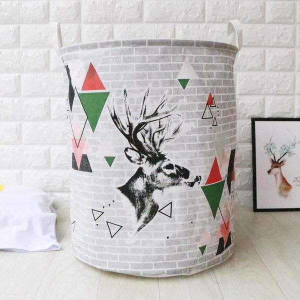 

large capacity cotton linen laundry bucket for dirty clothes waterproof folding toy organizer storage basket home organizer bbyyll