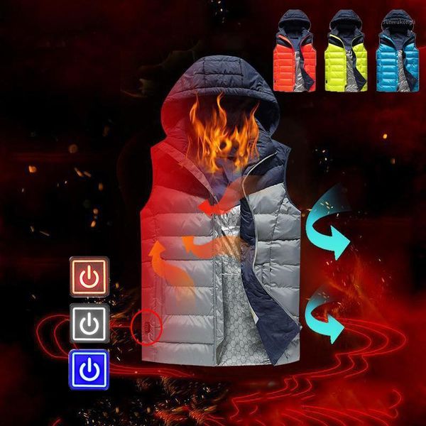 

outdoor t-shirts tactical vest heated jacket usb heater1, Gray;blue
