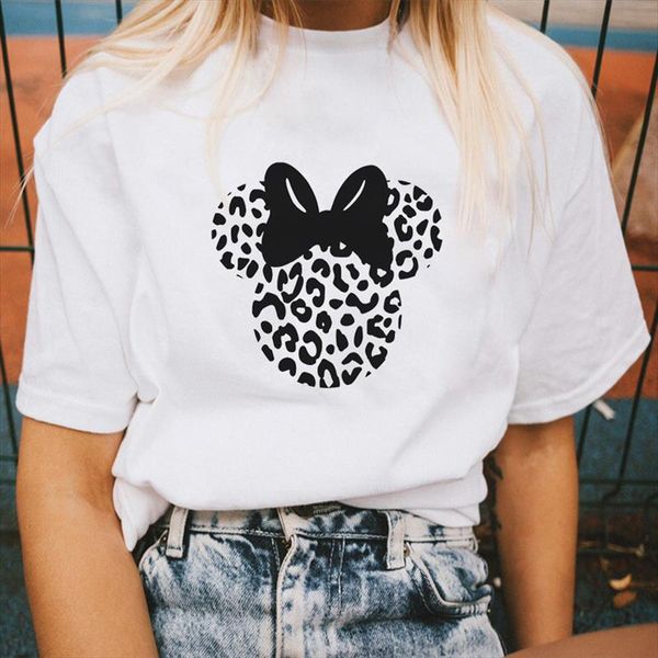 

2020 новый леопардовый головной головной головной печать женская рубашка harajuku повседневная старинная забавная рубашка эстетическая леди, White