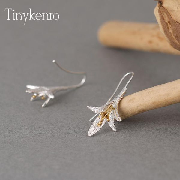 

stud simple daffodil earrings long vintage square tassel jewelry making dangling for women et-043, Golden;silver