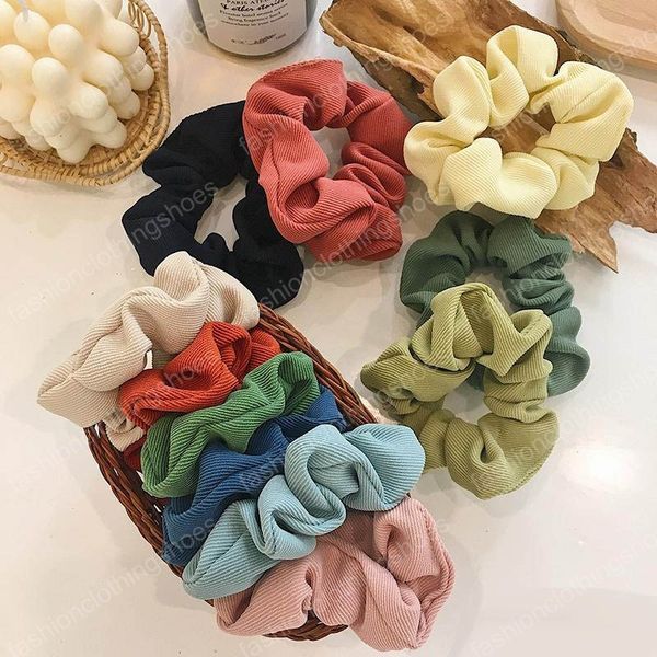 

factoryezwfsweet women girls solid 11 winter color elastic ring hair ties accessories ponytail holder hairbands rubber band scrunch