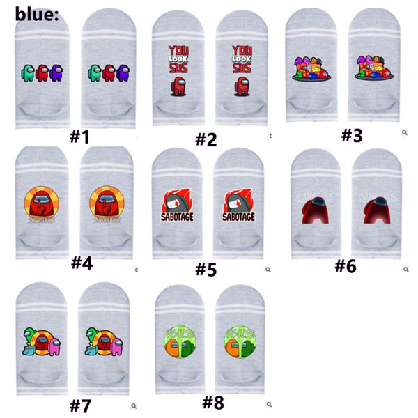 

game among us ankle socks striped designer socks cartoon anime boat ship sock men women sports basketball socks hosiery g11202, Pink;yellow