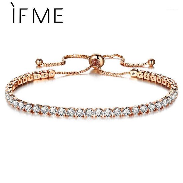 

if me fashion crystal zircon bracelets gold color round charms bracelet for women gift adjustable pulsera jewelry bijoux jewelry1, Golden;silver