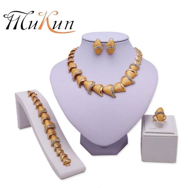 

mukun exquisite jewelry sets african beads jewelry set dubai jewellery set women wedding bridal turkish costume wholesale design, Silver