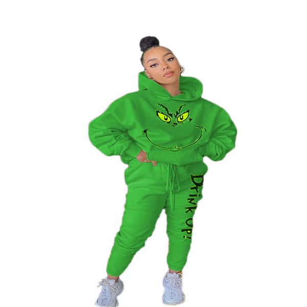 

brand women's letters printed tracksuit cartoon long sleeve hoodies sweatershirt + casual pants clothing suit hooded sport outfits e121, White