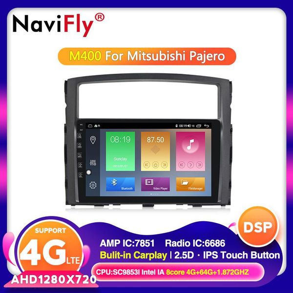 

car dvd player 4g wifi octa core android 10.0 multimedia for mitsubishi pajero 2006-2014 9inch navigation 2din support bt canbus
