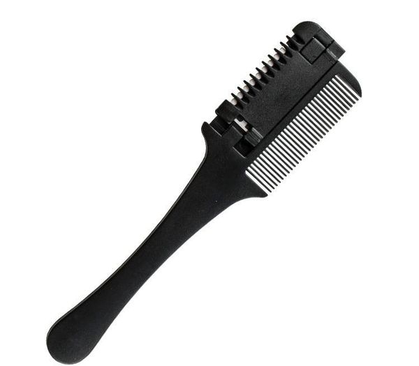 

ручка для обрезки волос инструмент щетки черные волосы для волос режущие стрижки стрижки стрижки гребень прорезания sqcmc bdehair, Silver