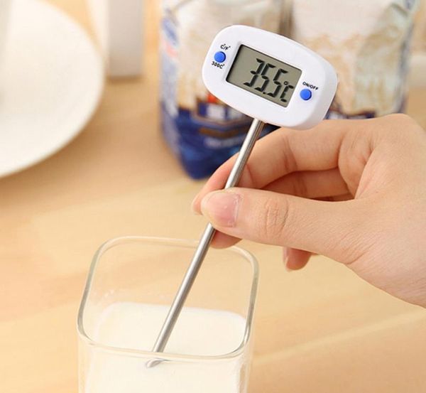 Yeni Pin Şekli Dijital Termometre Anında Okuma Cep Yağı Süt Kahve Su Testi Mutfak Pişirme Termometro Dijital SN4929