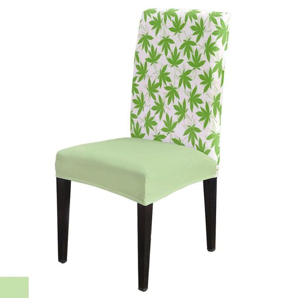 

chair covers autumn style green office cover spandex elastic printing home el wedding dining