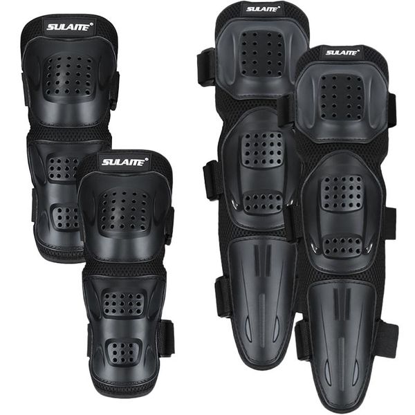 

motorcycle armor 4pcs elbow knee protective pads equipped with elastic quick release strap off-road riding four-piece