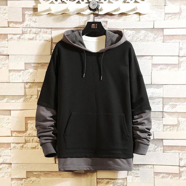 

2020 casual new men's hip hop hoodies sweatshirts streetwear one piece brand black grey clothes drop shipping