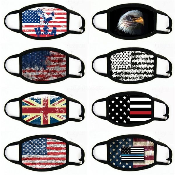

washable president american election printing face running flag anti dust breathable cotton masks black mask wy747q#152