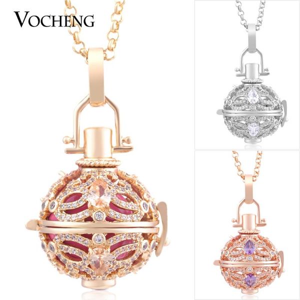

vocheng angel 3 цвета медесяц кулон нержавеющая сталь наполненный кубический циркония роскошное ожерелье va-218, Silver