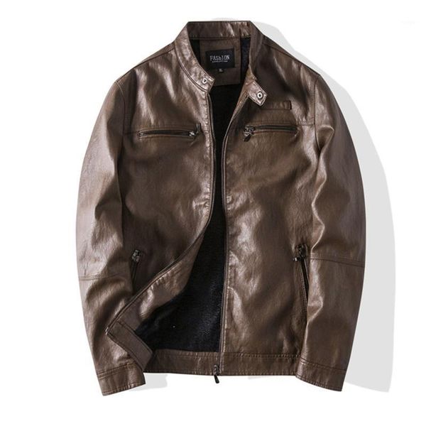 

new brand motorcycle jacket men slim fit black biker leather jackets coats british style pu leather jacket men autumn clothing1