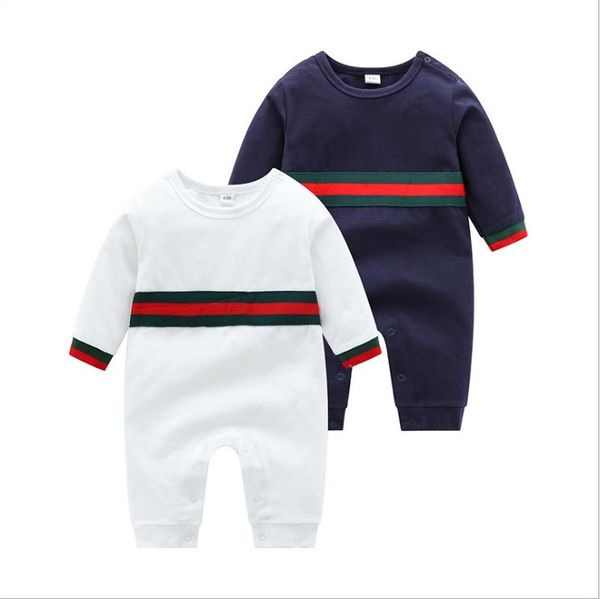 

2021 new good quality baby boys girls rompers infant long sleeve jumpsuits spring autumn toddler onesies cotton newborn clothes, Blue