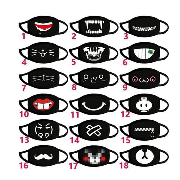 

warm keep cute 100+styles cotton lovely cartoon bear mask anti dust breathable washable reuseable party mouth cover ljjp312