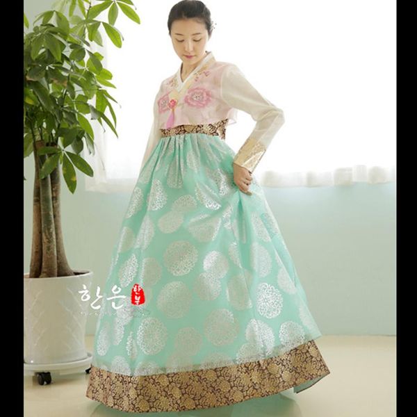 

hanbok dress child korean costume ethnic dance traditional long sleeve cosplay tailor-made ing, Red