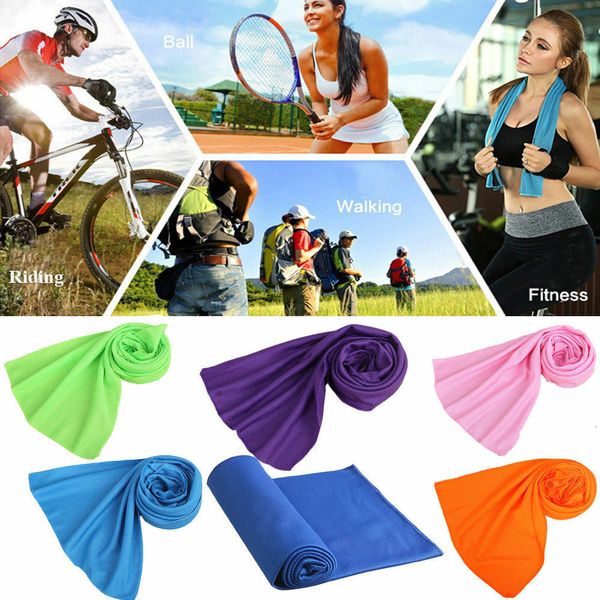 

running ice enduring sports instant jogging gym chilly pad cooling cold towel 30*90cm cny1243