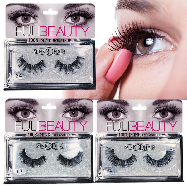 

mink lashes false eyelashes natural/thick long eye wispy makeup beauty extension tools maquiagem