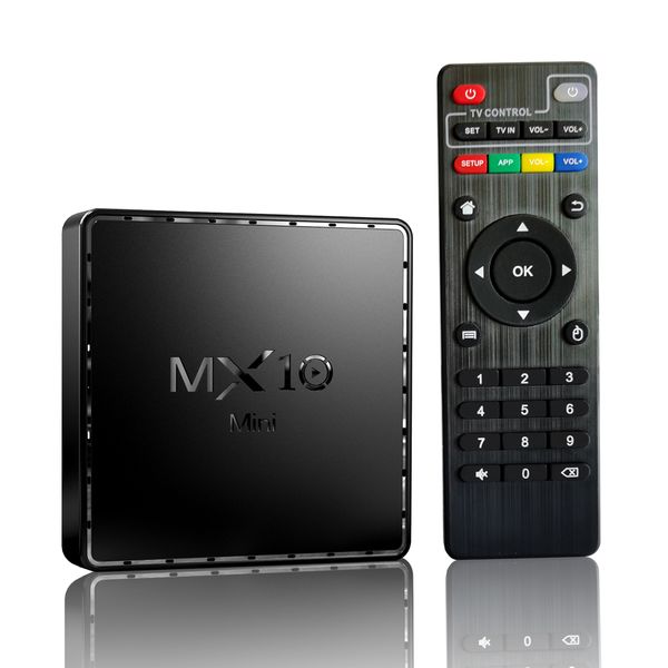 

mx10 mini android 10 tv box 2gb 16gb alllwinner h313 2.4g wifi 6k hd media player