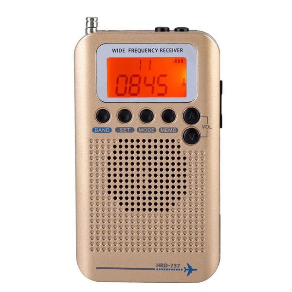 

portable aircraft radio receiver,full band radio receiver - air/fm/am/cb/sw/vhf,lcd display with backlight,chip has a powerf