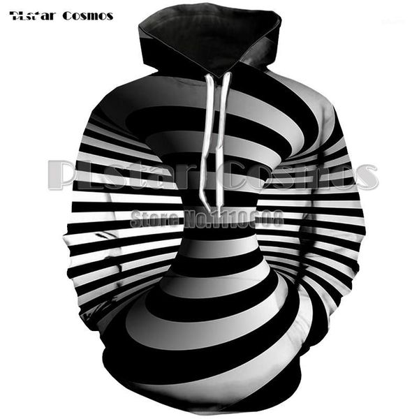 

men women 3d hoodies stereoscopic hoodies 3d space long sleeve hooded striped men hip hop fashion streetwear plus size1, Black