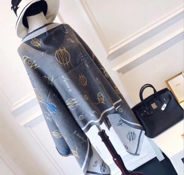 

scarves fashion luxury winter scarf women cashmere warm foulard lady thick soft bufanda shawls wraps 2021, Blue;gray