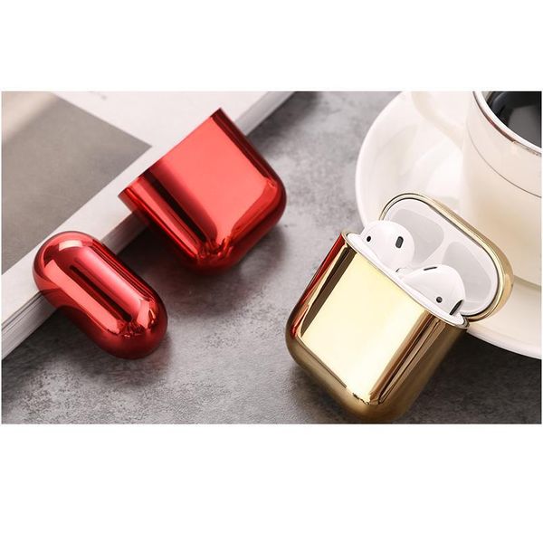 

pc earphone case for airpods 2 air pods transparent color hard pc cases for airpods case protective cover wireless earph jllgfi