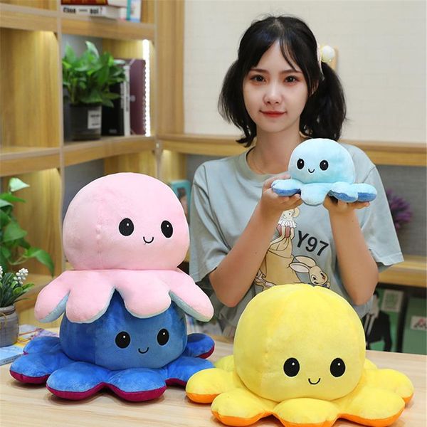 

20/30/40cm cute soft simulation reversible oc doll kids christmas gift double-sided plush toy chirdren birth wmtnlf