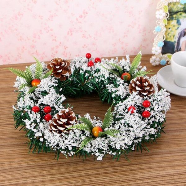 

new arrival artificial christmas garland door hanging ornaments pre-decorated with berries pinecones new year party decor1