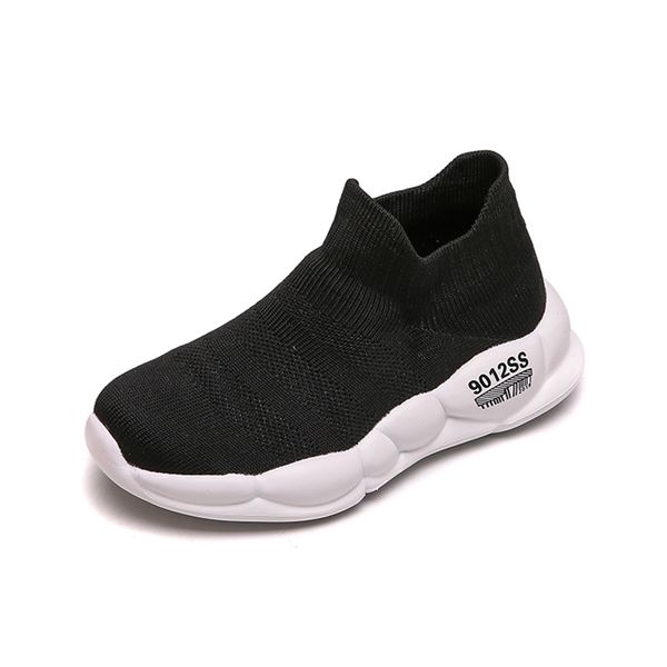 

children boys sneakers fashion kids mesh breathable child socks boy casual shoes chaussure enfant 999 y201028, Black