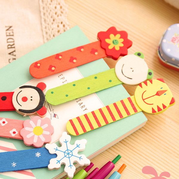 

lovely cartoon wooden bookmarks children colorful cute animals bookmark school office stationery students animal bookmarks cfdh1448 t03